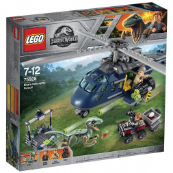 Конструктор LEGO Jurassic World 75928 Погоня за Блю на вертолёте 