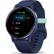 Умные часы Garmin Vivoactive 5, синие с металлически-синим безелем и силиконовым ремешком 010-02862-12 в Туле