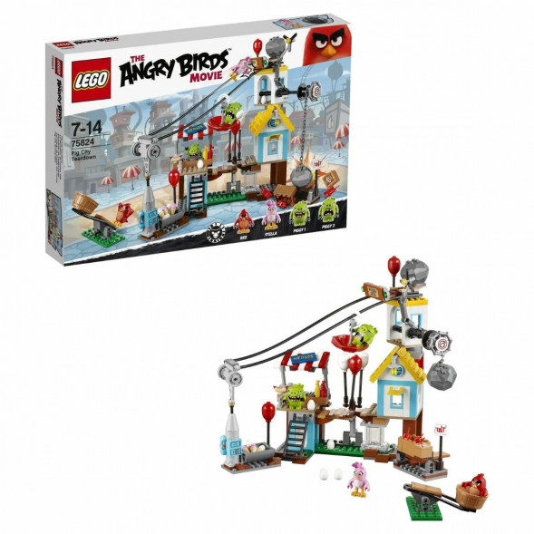 Конструктор LEGO Angry Birds 75824 Разгром Свинограда в Туле