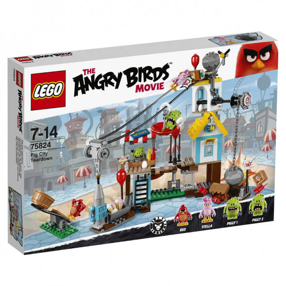 Конструктор LEGO Angry Birds 75824 Разгром Свинограда в Туле