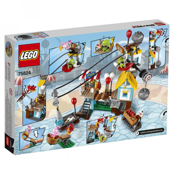 Конструктор LEGO Angry Birds 75824 Разгром Свинограда в Туле