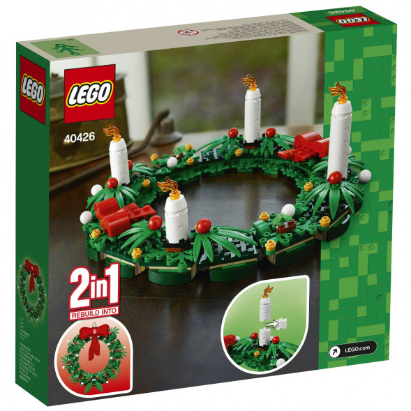 Конструктор LEGO 40426 Сувенирный набор «Рождественский венок» 2 в 1 в Туле