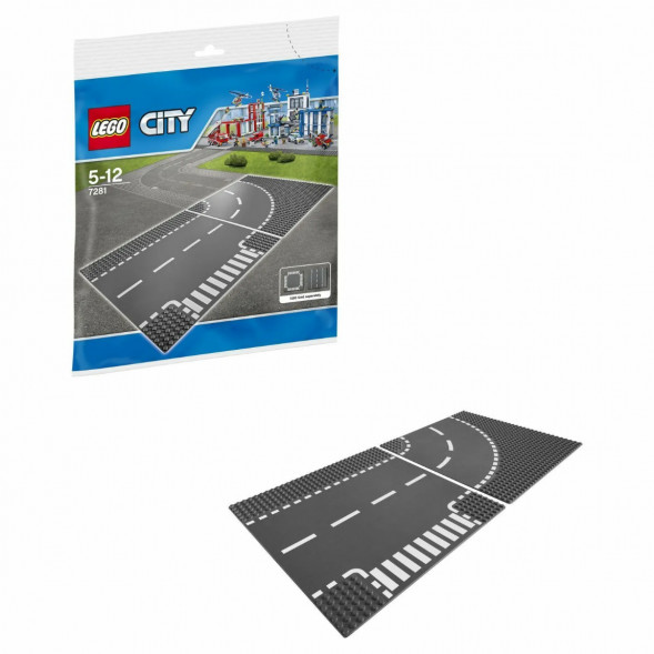 Конструктор LEGO City 7281 Т-образный перекрёсток и поворот в Туле