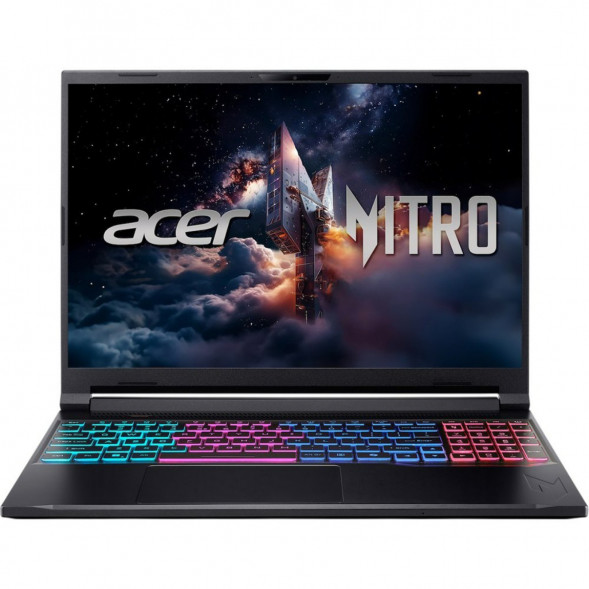 Ноутбук Acer Nitro V 16S ANV16S-71-71MF (16&amp;quot;, IPS, Intel Core 7 240H 2.5ГГц, 10 ядер, 16Гб DDR5, 1Тб SSD, RTX 5060 8Гб, Windows 11 Pro), черный в Туле