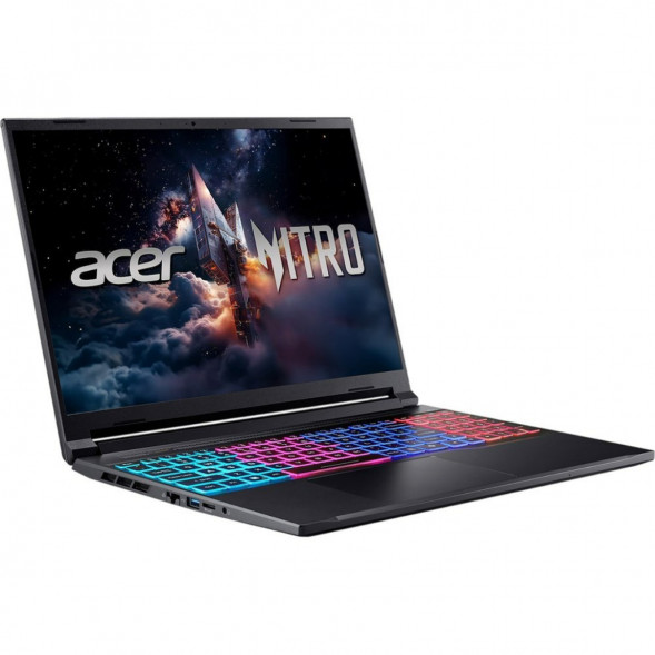 Ноутбук Acer Nitro V 16S ANV16S-71-71MF (16&amp;quot;, IPS, Intel Core 7 240H 2.5ГГц, 10 ядер, 16Гб DDR5, 1Тб SSD, RTX 5060 8Гб, Windows 11 Pro), черный в Туле