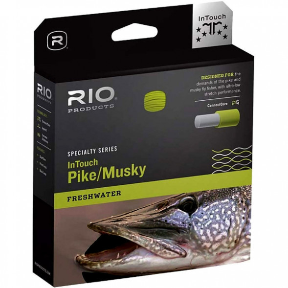 Леска RIO InTouch Pike/Musky WF8F/I, Gray/Yellow в Туле