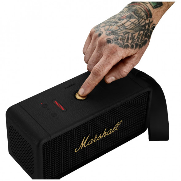 Портативная акустика Marshall Middleton, 60 Вт, черный и латунный в Туле