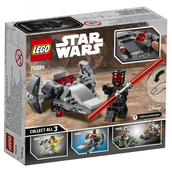 Конструктор LEGO Star Wars 75224 Микрофайтеры Корабль-лазутчик ситхов в Туле