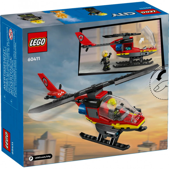 Конструктор LEGO City 60411 Пожарно-спасательный вертолет в Туле