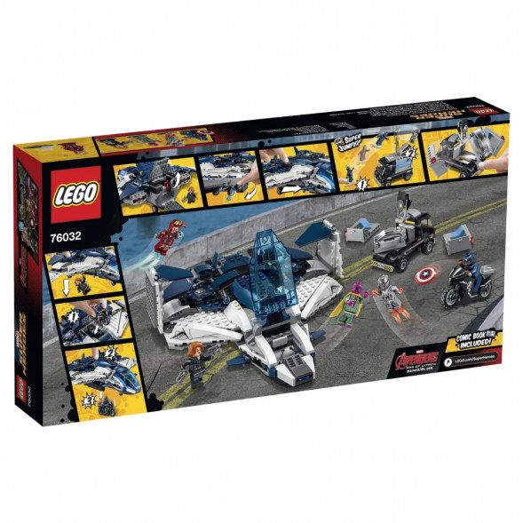Конструктор LEGO Super Heroes 76032 Погоня на Квинджете Мстителей в Туле