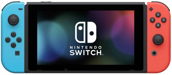 Игровая приставка Nintendo Switch rev.2 32 ГБ, красный/синий в Туле