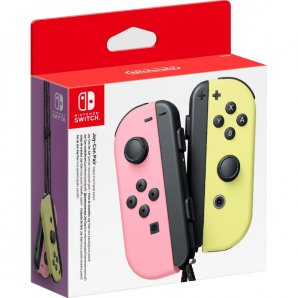 Геймпад Nintendo Switch Joy-Con controllers Duo, пастельный розовый / пастельный жёлтый в Туле