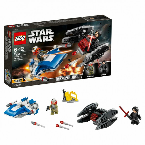 Конструктор LEGO Star Wars 75196 Истребитель типа A против бесшумного истребителя СИД в Туле