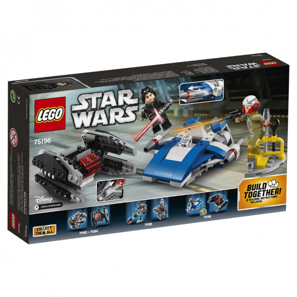 Конструктор LEGO Star Wars 75196 Истребитель типа A против бесшумного истребителя СИД в Туле