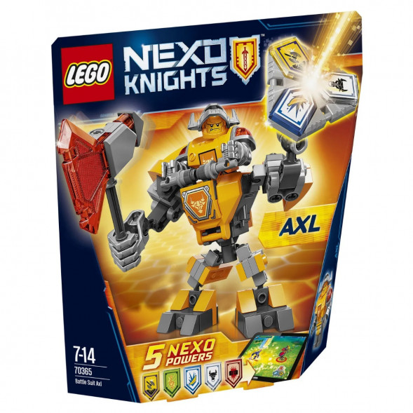 Конструктор LEGO Nexo Knights 70365 Боевые доспехи Акселя в Туле