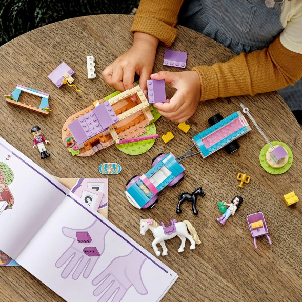 Конструктор LEGO Friends 41441 Тренировка лошади и прицеп для перевозки в Туле