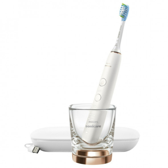 Электрическая зубная щетка Philips Sonicare 9000 Diamond Clean, белый в Туле