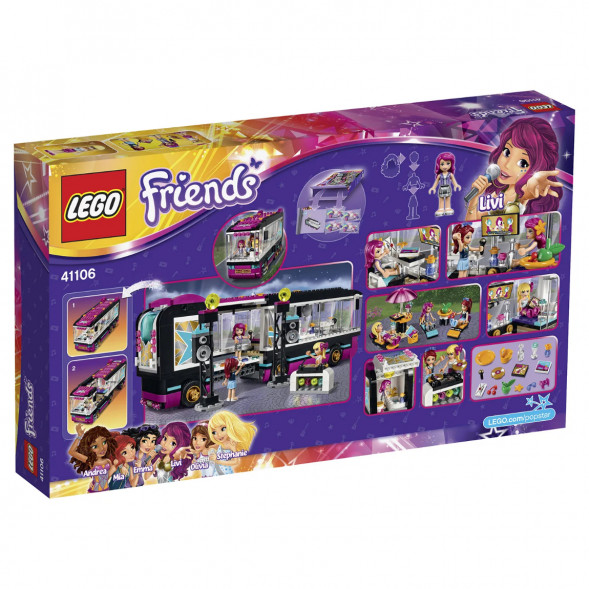 Конструктор LEGO Friends 41106 Поп звезда: гастроли в Туле