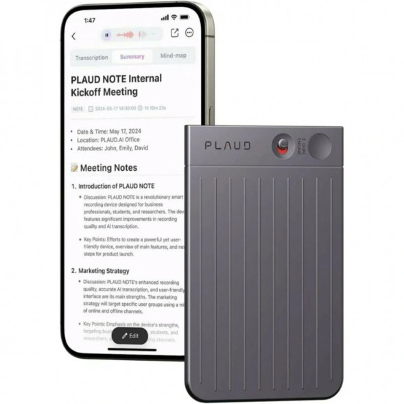 Диктофон Plaud Note NB-100 ChatGPT 64ГБ, Black в Туле
