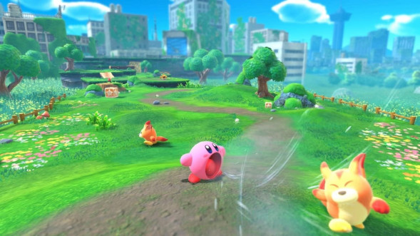 Игра Kirby and the Forgotten Land + Star-Crossed World [Nintendo Switch 2, английская версия] в Туле