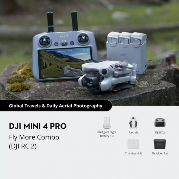 Квадрокоптер DJI Mini 4 Pro Fly More Combo (DJI RC 2) в Туле
