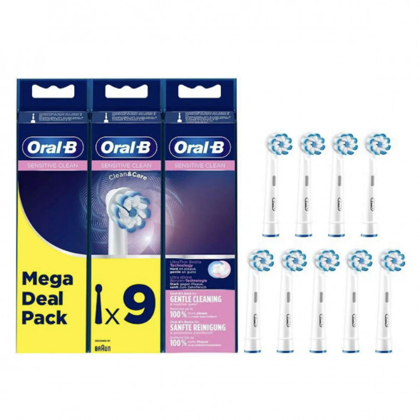 Насадки на зубные щетки Oral-B Sensitive Clean, 9 шт. в Туле