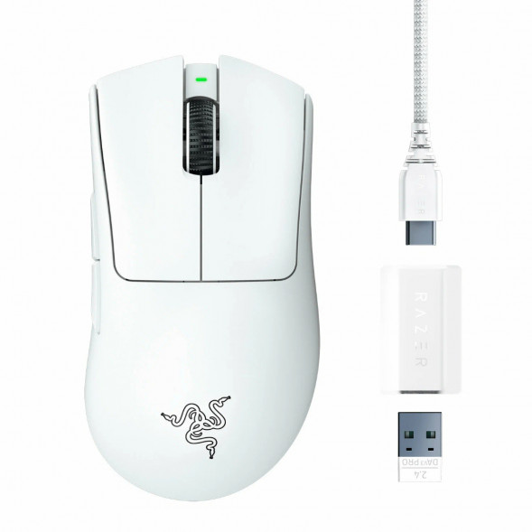 Мышь беспроводная/проводная Razer Deathadder V3 Pro [RZ01-04630200-R3G1] белый в Туле