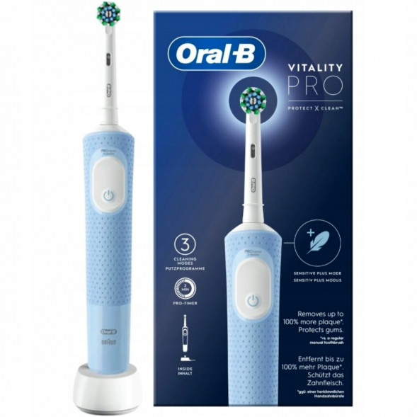Электрическая зубная щетка Oral-B Vitality Pro D103, голубой в Туле