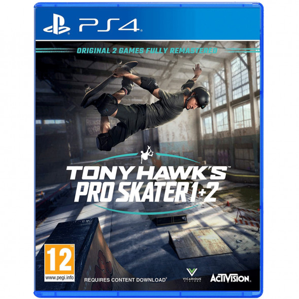 Игра Tony Hawk&amp;#039;s Pro Skater 1 + 2 [PS4, английская версия] в Туле