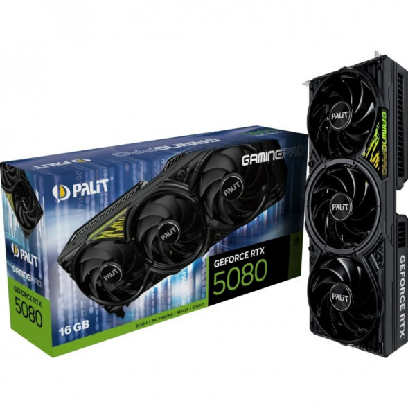 Видеокарта NVIDIA GeForce RTX 5080 Palit GamingPro V1 16GB (NE75080019T2-GB2031Y) в Туле