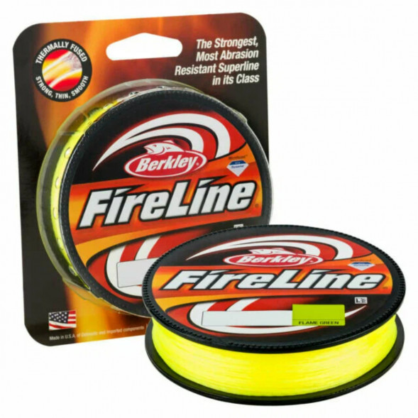 Леска Berkley FireLine 0,32mm 23,5kg 270m, Flame Green (желтый неон) в Туле