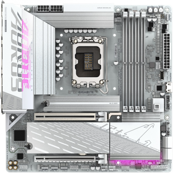 Материнская плата Gigabyte B860M AORUS ELITE WIFI6E ICE (LGA1851, mATX) в Туле