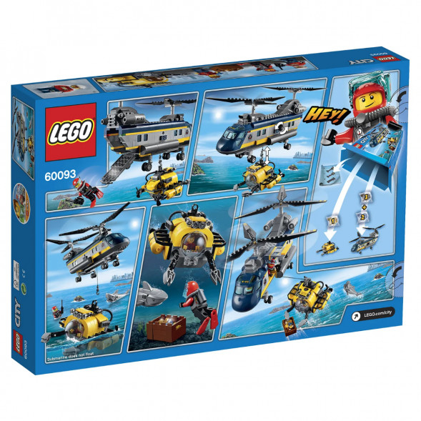 Конструктор LEGO City Deep Sea Explorers 60093 Вертолет исследователей моря в Туле