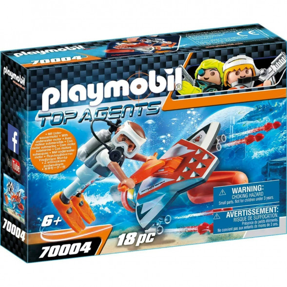 Конструктор Playmobil Top Agents 70004 Подводное крыло шпионской команды в Туле