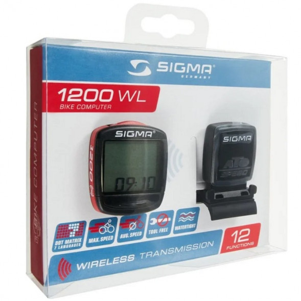 Велокомпьютер беспроводной 12 функций Sigma BC 1200 WL в Туле