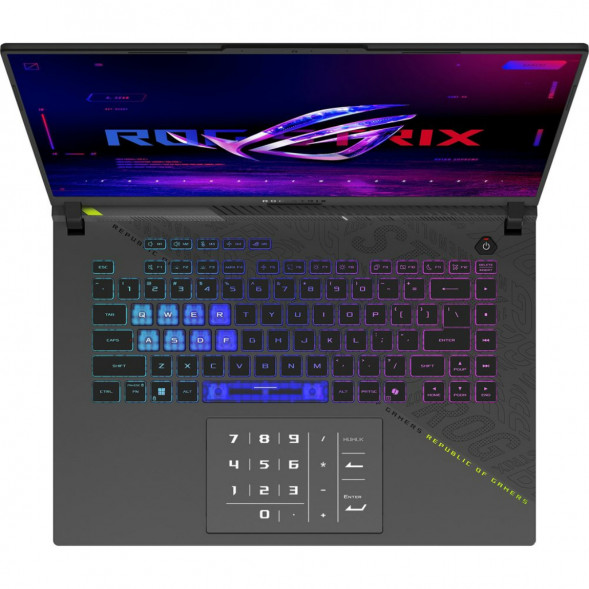 Ноутбук ASUS ROG Strix G16 G614PP-TS207 (16&amp;quot;, IPS, AMD Ryzen 9 8940HX 2.4ГГц, 16 ядер, 32ГБ DDR5, 512ГБ SSD, NVIDIA GeForce RTX 5070 8 ГБ, без ОС), серый в Туле