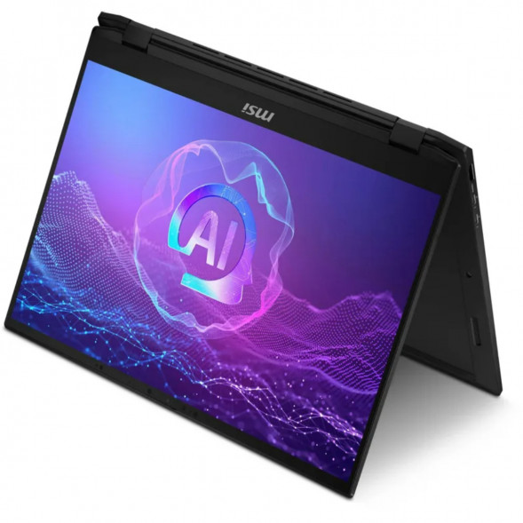 Ноутбук трансформер MSI Summit 16 AI Evo A2HMTG-057RU (16&amp;quot;, IPS, Intel Core Ultra 7 255H 2ГГц, 16 ядер, 16ГБ LPDDR5, 1ТБ SSD, Intel Arc 140T, Windows 11 Home), черный в Туле