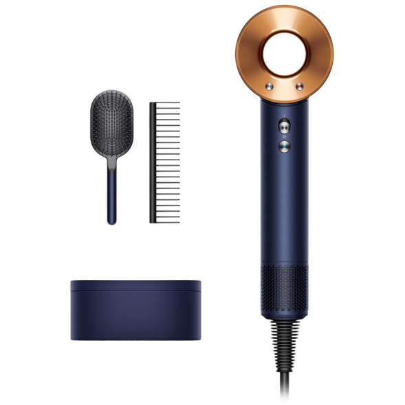 Фен Dyson Supersonic HD07 с набором расчесок, синий/медный в Туле