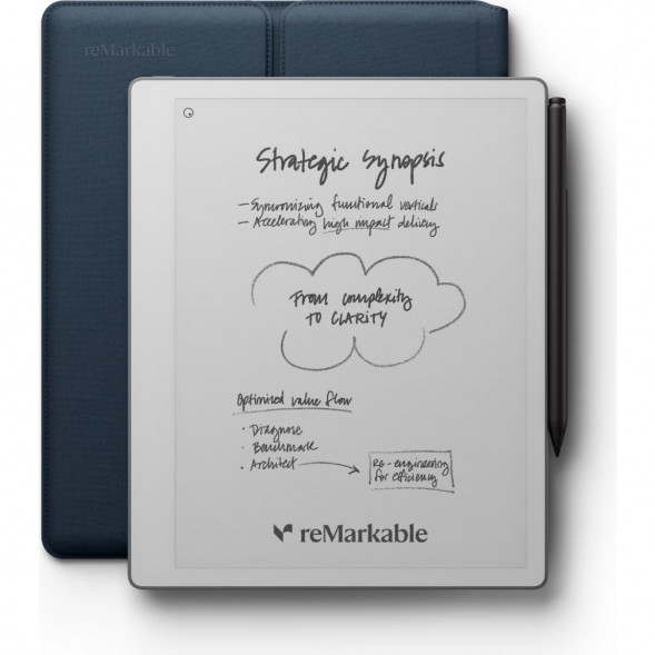 Графический планшет reMarkable Paper Pure+Marker Plus+Sleeve Folio, Ocean Blue в Туле